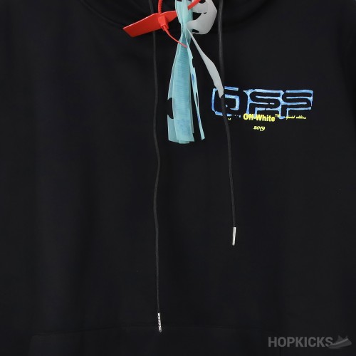 Off-White Black Turquoise Hoodie