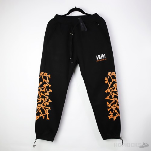 Amiri Bones Black Sweatpants 