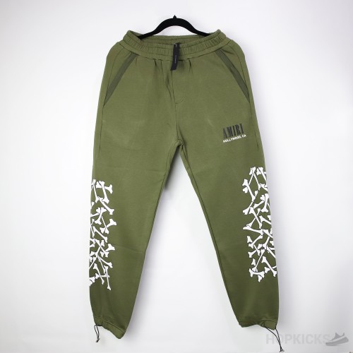 Amiri Bones Olive Sweatpants 