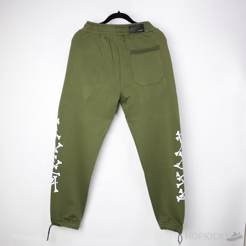 Amiri Bones Olive Sweatpants 