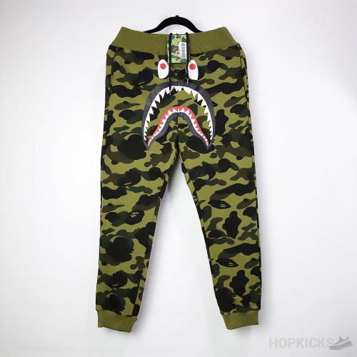 Bape Big ABC Camo Shark Green Trouser