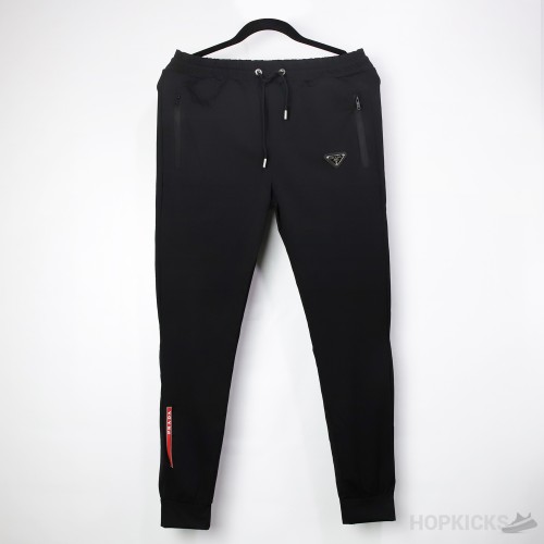 Pr*da Dryfit Black Trousers