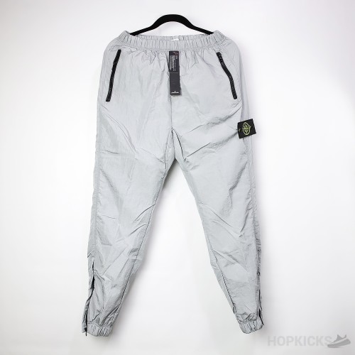 SI Synthetic Mens Nylon Metal Track Pants Grey